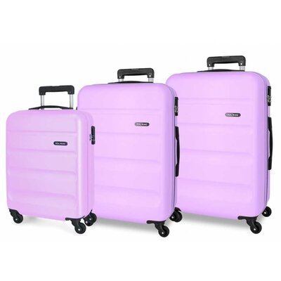 Komplet ABS kofera 75/65/55cm Roll Road Flex lilac 58494