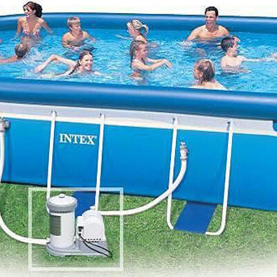 Intex Ovalni Bazen 549 x 305 x 107 cm Sa Kompletnom Opremom 57998