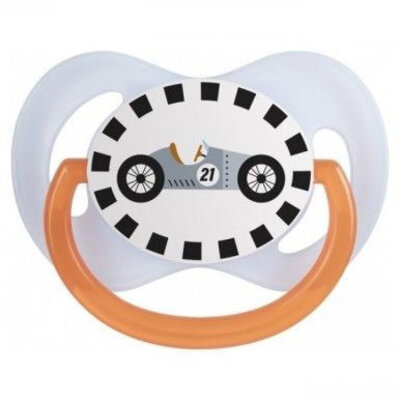 Canpol babies silikonska varalica 6-18m Racing 22/572 plava