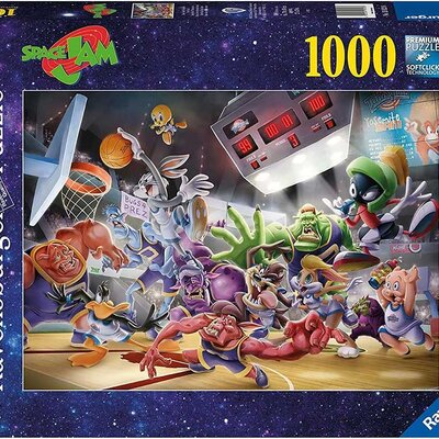 Puzzle 1000 delova Space Jam - Finalno zakucavanje Ravensburger 16923