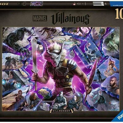 Puzzle 1000 delova Killmonger - Marvel Villainous Ravensburger 16906