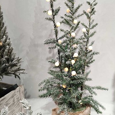 Deco Wood Novogodišnja Jelka Sa LED Sijalicama 80 cm