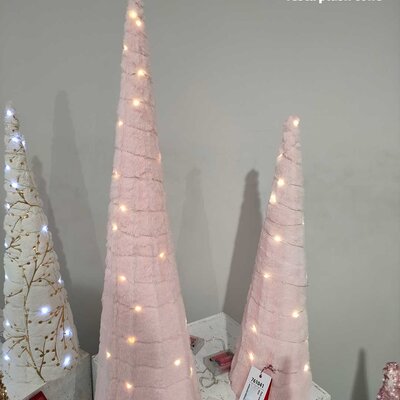 Svetleća LED Kupa Plush Cone 60 cm Roze