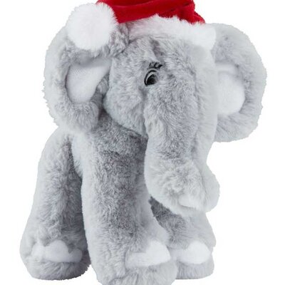 Slon sa novogodišnjom kapom V20cm