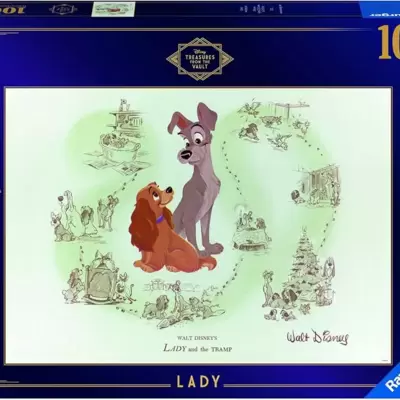 Puzzle slagalica 1000 delova Blago Volta Diznija - Maza i Lunja Ravensburger 16863