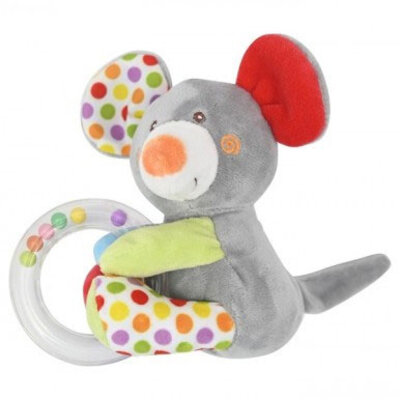 Lorelli plišana igracka sa zvečkom - miš