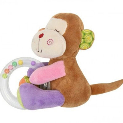Lorelli plišana igracka sa zvečkom majmunče