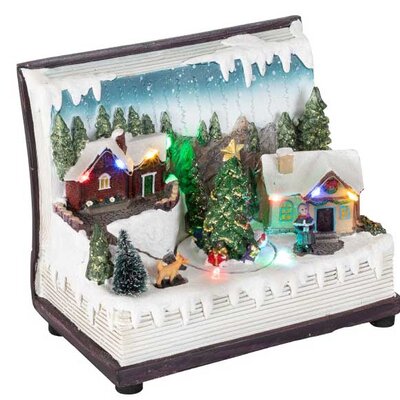 Novogodišnja svetleća diorama Knjiga DRM12