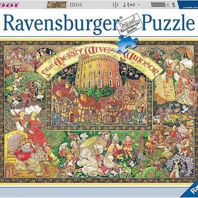 Puzzle slagalica 1000 delova Vesele žene Vindzorske Ravensburger 16809