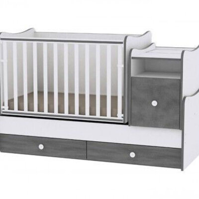 Lorelli Bertoni krevetić 3u1 trend plus colour white-vintage grey