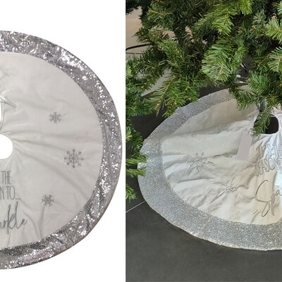 Podloga za jelku silver shine 100cm