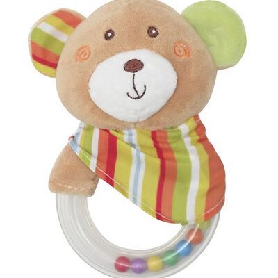 Lorelli plišana igračka, zvečka ring - meda