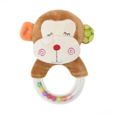 Lorelli plišana igračka, zvečka ring - majmunče