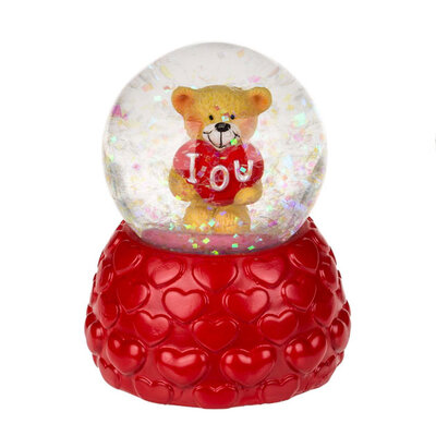 Mini staklena gitter kugla Meda sa srcem