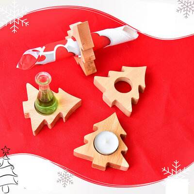 Visenamenska jelkica od drveta bukve 4kom