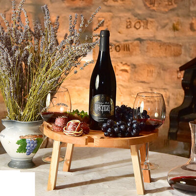 Vinska daska od drveta bukve prečnik 35cm