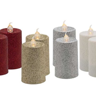 Dve ukrasne LED sveće sa efektom plamena CDS2 Assorted