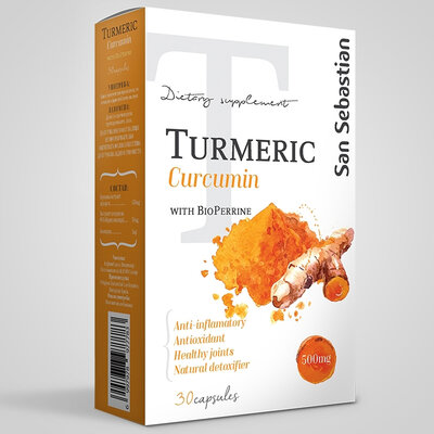 San Sebastian Turmeric Curcumin Kurkuma dodatak ishrani 30 kapsula