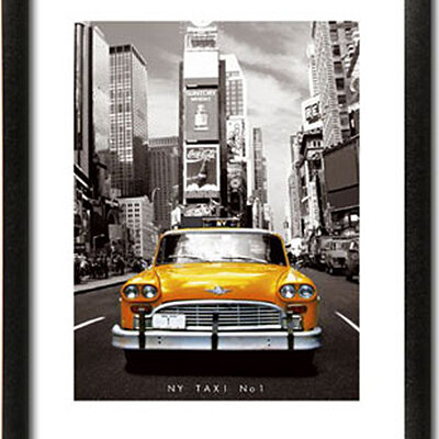 Slika u ramu - New York - Yellow cab 60x80cm 4276