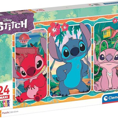 Puzzle slagalica 24 maxi dela Disney Stitch Clementoni 24029