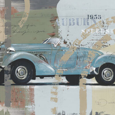 Slika - Auburn speedster 1935, svetlo plave boje