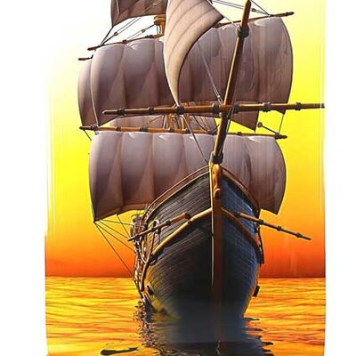 Zidna Poster Grejalica Brod 500W 105x60 cm