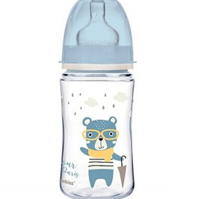 Canpol Baby flašica 240ml, široki vrat - Bonjour Paris 35/232_blu