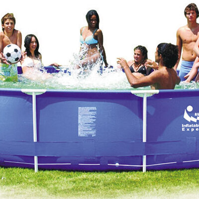 Bazen sa metalnim okvirom 450 x 90 cm Komplet (26-338)