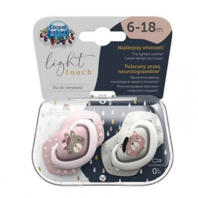 Canpol babies silikonska varalica 6-18M Bonjour Paris 2 kom 22/648 pink