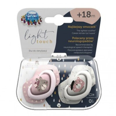 Canpol babies silikonska varalica 18+M Bonjour Paris 2 kom 22/649 pink