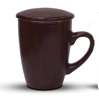 Texell šolja za čaj sa infuzerom i poklopcem TTMI-330 bordo