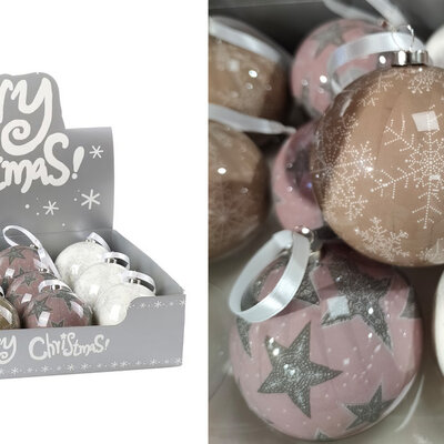 Ukrasi za jelku - moderne pastelne boje - 12 komada