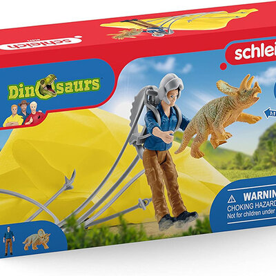 Schleich Figurice Dinosaurusi - Spasavanje padobranom 41471