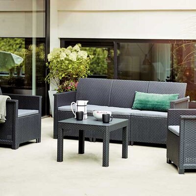 Baštenska garnitura Elodie 3 seater Graphite 246150