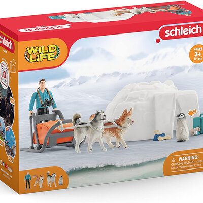Schleich Figure divlje životinje - Pingvin i haski - Antarktička ekspedicija 42624