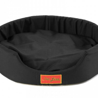 Pet Line Krevet za velike pse Oval Crni 92cm