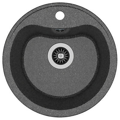 Dr.Gans Dora okrugla granitna sudopera u crnoj boji