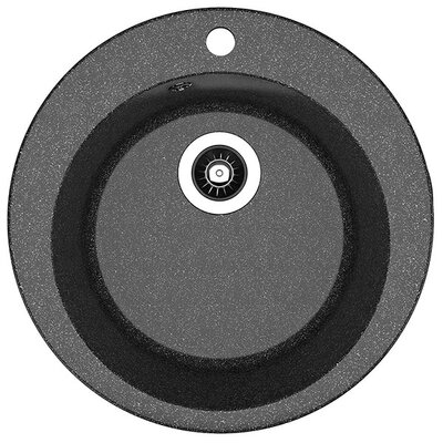 Dr.Gans Gala okrugla granitna sudopera u crnoj boji