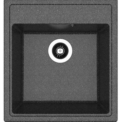 Dr.Gans Nika 470 pravougaona granitna sudopera u crnoj boji
