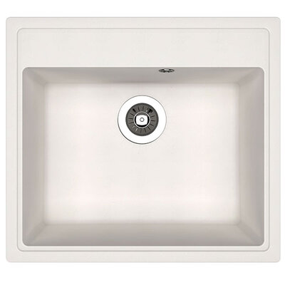 Dr.Gans Nika 570 pravougaona granitna sudopera u beloj boji