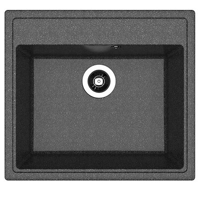 Dr.Gans Nika 570 pravougaona granitna sudopera u crnoj boji