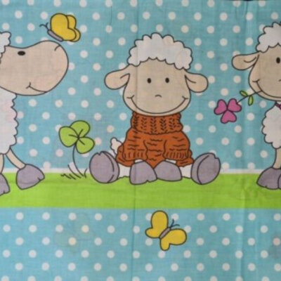 Dečija posteljina 160x110cm Green sheep