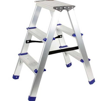 Aluminijumske dvostrane kućne merdevine 3+3 Womax 76402333