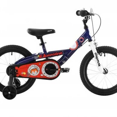 Dečiji bicikl sa pomoćnim točkićima Royal Baby BMX 14 Tamno plava