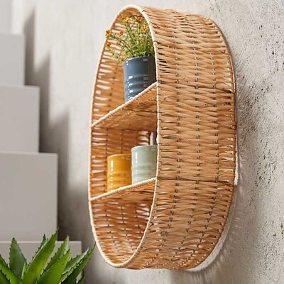 Zidna polica od vrbovog pruća