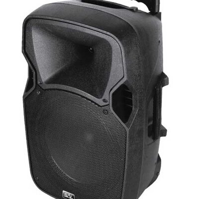 Aktivna zvučna kutija 150W sa punjivom baterijom i dva mikrofona PAB31BT