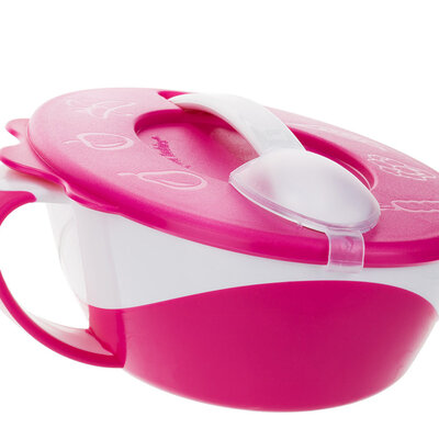 Canpol baby činija sa kašikom - roze 31/406_pin