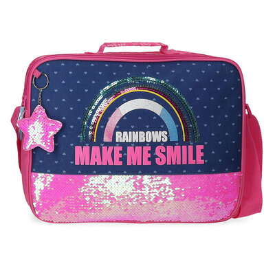 Movom Torba za laptop - školska torba Glitter Rainbow 30453