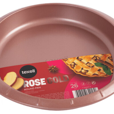 Texell pekač okrugli Rose Gold TPRG-O324