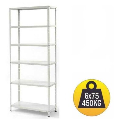 Montažna metalna stalaža sa 6 polica Nosivost 450kg 1193